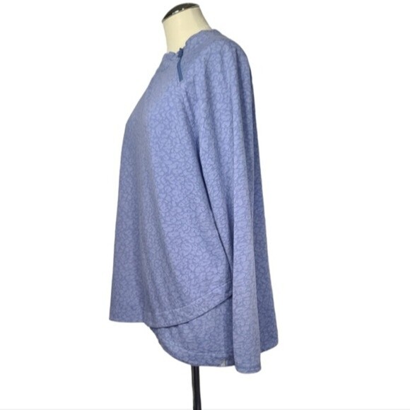 T By Talbots Asymmetrical Zip Pullover Sweatshirt XL - Picture 4 of 8